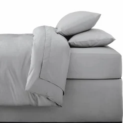 Drap housse 90x190cm gris