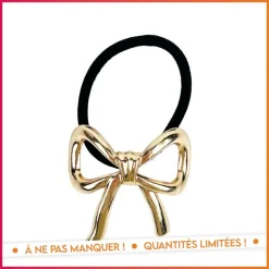 Elastique cheveux noeud gold