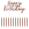 Ensemble de bougies happy birth
