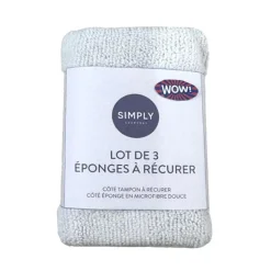 Eponges microfibre x3