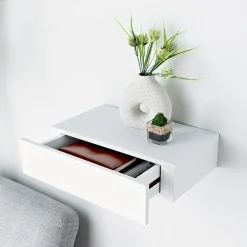 Etagere 1 tiroir blanc