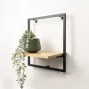 Etagere bambou metal