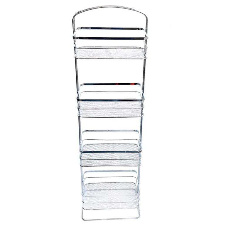 Etagere de douche 4 niveaux chro