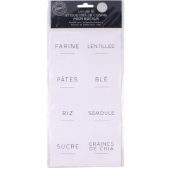 Etiquettes de cuisine bocaux