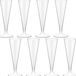 Flutes a champagne x8 plastique