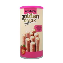 Gaufrettes roulees fraise 250g