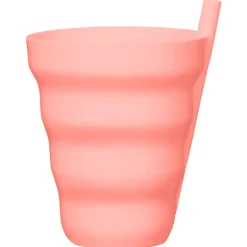 Gobelet+paille x8 rose/pastel