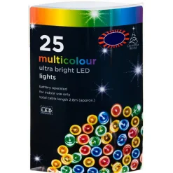 Guirlande 25 led a piles multi c