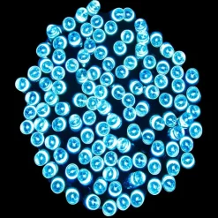 Guirlande 100 led bleu glace