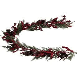 Guirlande avec baies rouge 180cm