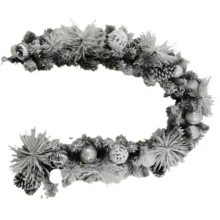 Guirlande enneigee led avec boul