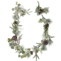 Guirlande givreee avec pommes de