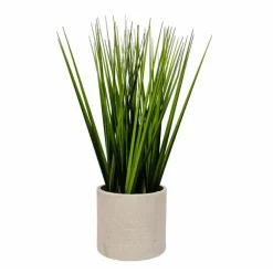 Herbe artifcielle pot gris