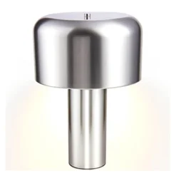Lampe champignon chrome