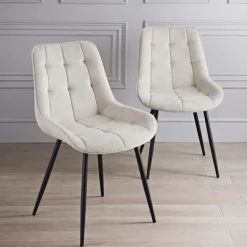 Lot 2 chaises alren creme