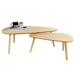 Lot de 2 tables gigognes