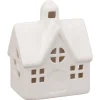 Maison givree pailletee h11,5cm