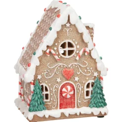Maison pain d'epice en led h25cm