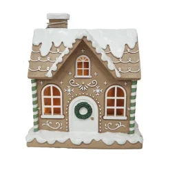 Maison pain d'epices led couronn