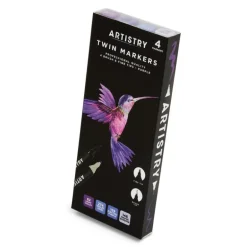 Marqueurs double pointes x4