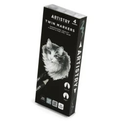 Marqueurs double pointes x4