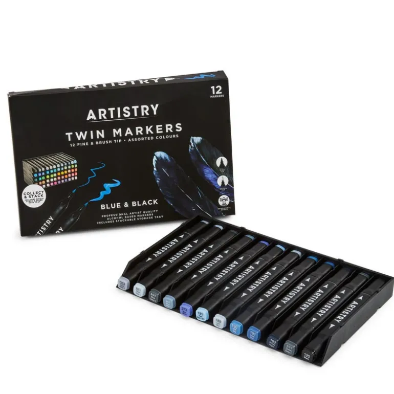 Marqueurs doubles alcool x12