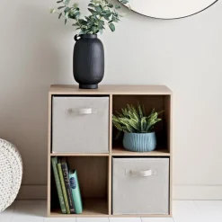 Meuble 4 cubes + 2 paniers