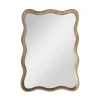 Miroir bord ondules bois