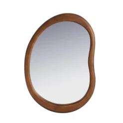 Miroir organique bord bois