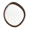 Miroir organique contour bois