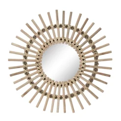 Miroir rotin d50cm