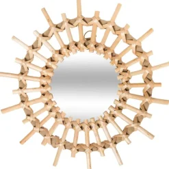 Miroir rotin soleil x3