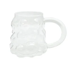 Mug bulles relief en verre