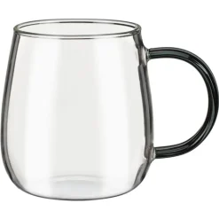 Mug en verre fond damier