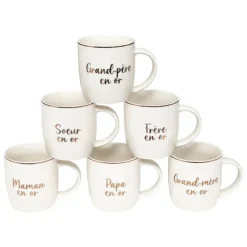 Mug m famille en or 34cl