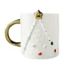 Mug sapin de noel en relief