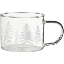 Mug transparent foret nordic