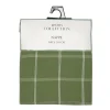 Nappe a carreaux vert et blanc