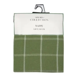 Nappe a carreaux vert et blanc