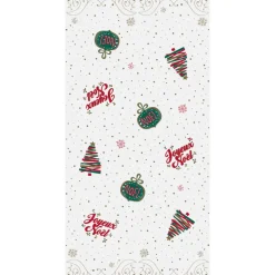 Nappe damasee 1.18x6m blanche sa