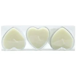 Pack de 3 bougies coeur