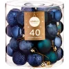 Pack de 40 boules 50mm bleu nuit