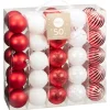 Pack de 50 boules 60mm rouge et