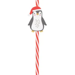 Pack de 4 pailles noel