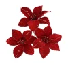 Pack de 3 poinsettias rouge