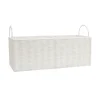 Panier de rangement tresse blanc