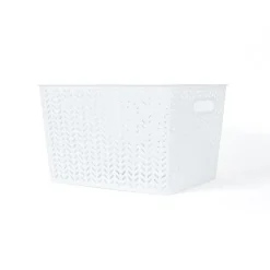 Paniere chevron l 35x29x22cm