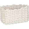 Paniere rangement en corde beige