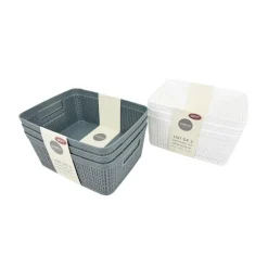 Paniere x3 gris ou blanc