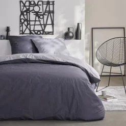 Parure bicolore 240x220 gris